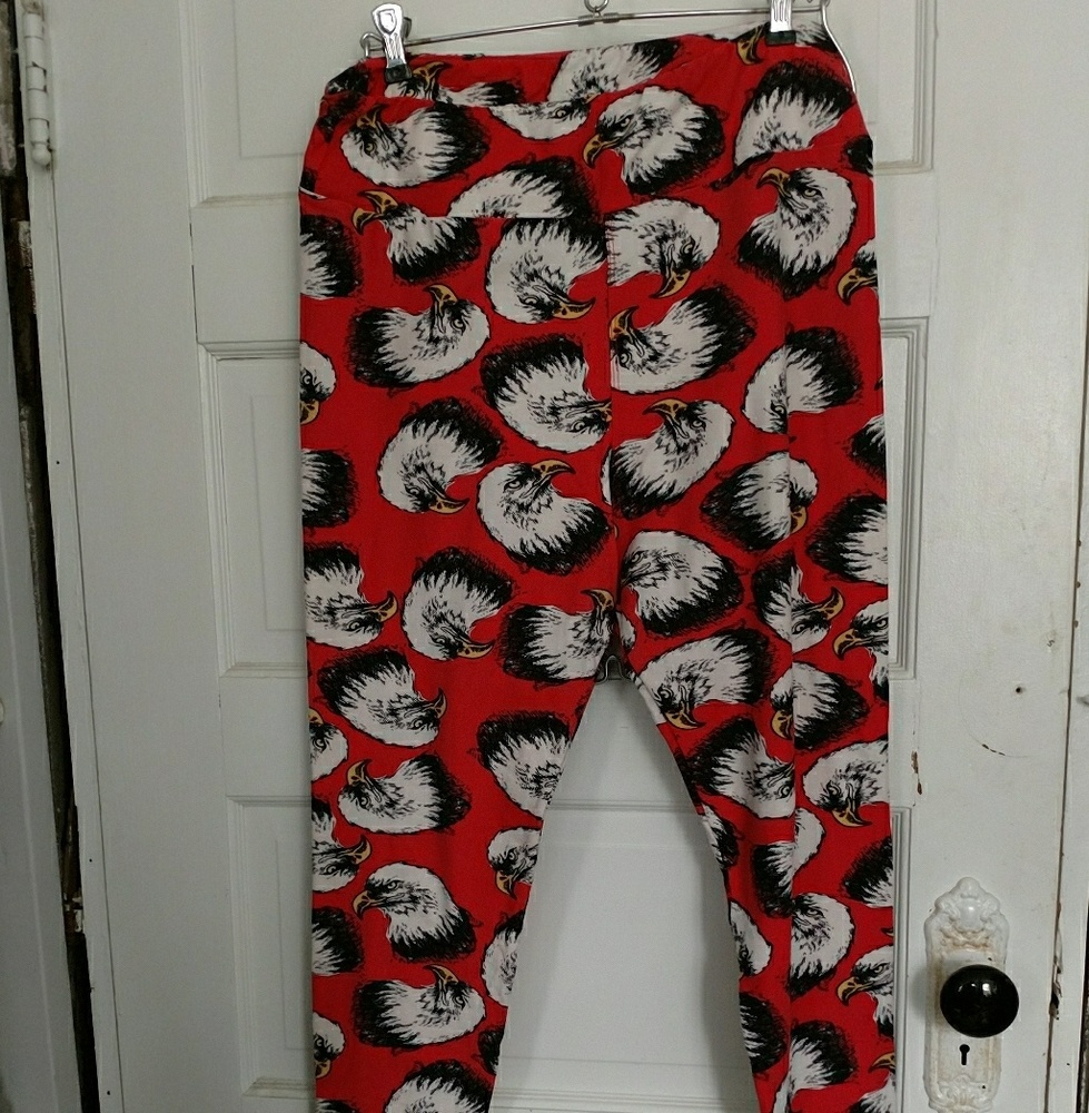 Lularoe TC eagle leggings Like New!